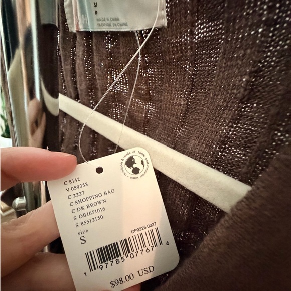 Free People Veda Sweater Co-Ord Set in Brown size Small NWT - Picture 13 of 13